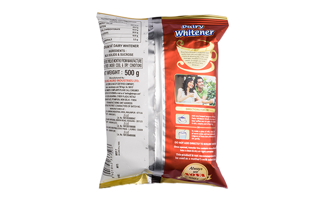 Nova Dairy Whitener    Pack  500 grams